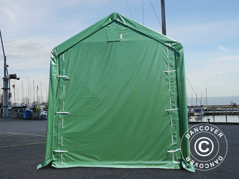 Lagertält PRO XL 4x12x3,5x4,59m, PVC, Grön - Image 8