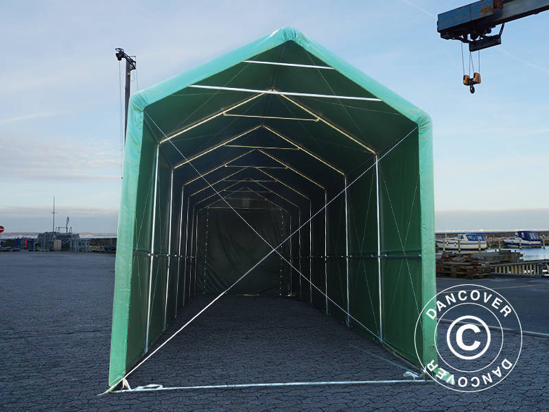 Lagertält PRO XL 4x12x3,5x4,59m, PVC, Grön - Image 9