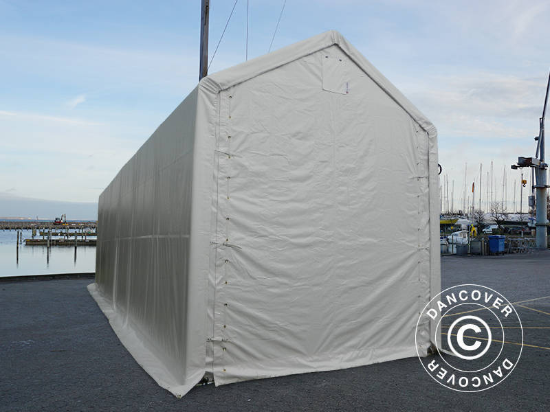 Lagertält PRO XL 4x12x3,5x4,59m, PVC, Vit - Image 14