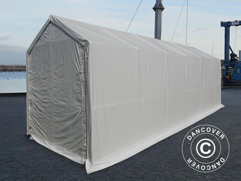 Lagertält PRO XL 4x12x3,5x4,59m, PVC, Vit - Image 15