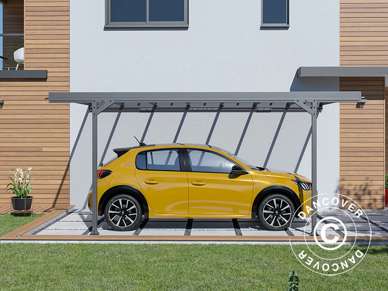 Lean-to carport Mistral Wall, 3,03x5,09x2,27m, Antracit - Image 3