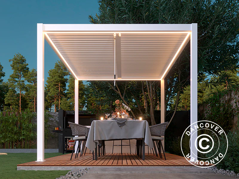 LED-ljuslist för San Pablo pergola 4x5,8m, 6 st, Varmvit - Image 5