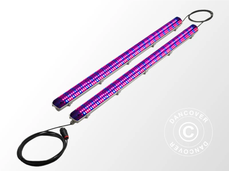 LED Växtlampa 1,26m, 2 lampor, Grå - Image 3