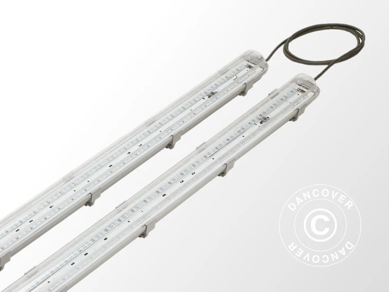 LED Växtlampa 1,26m, 2 lampor, Grå - Image 5
