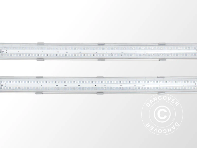 LED Växtlampa 1,26m, 2 lampor, Grå - Image 6