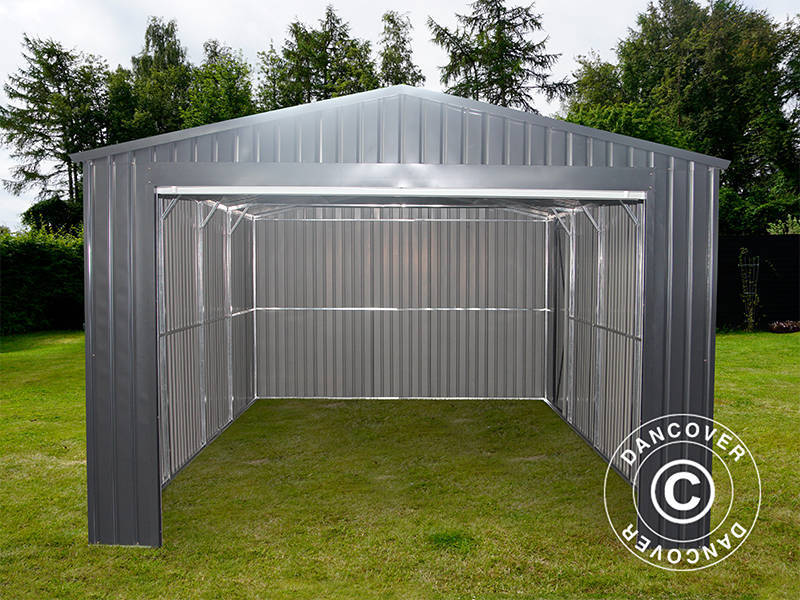 Metallgarage 3,38x5,76x2,43m, 19,47m², ProShed®, Antracit - Image 3