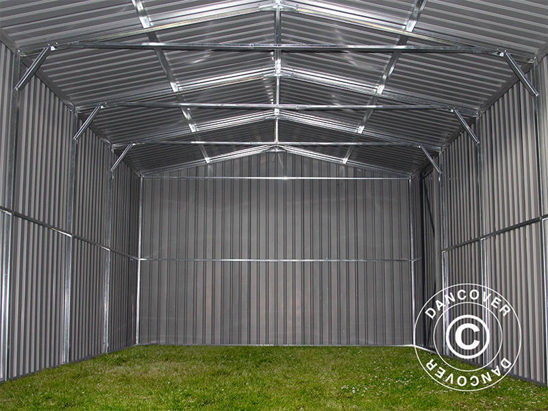 Metallgarage 3,38x5,76x2,43m, 19,47m², ProShed®, Antracit - Image 6