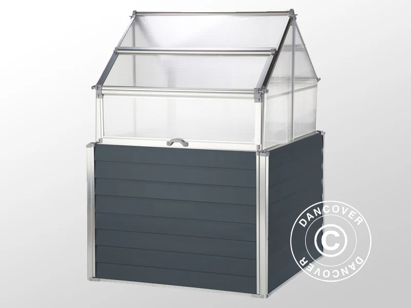 Mini växthus 1,2x1,2x1,69m, 1,44m², Antracit - Image 5