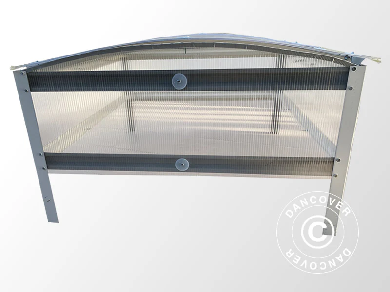 Mini växthus drivbänk 0,93m², 0,93x1x0,38m, Silver - Image 5