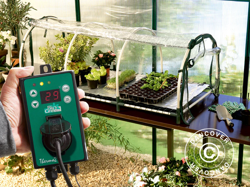 Mini växthus propagator JUMBO XXL med värmematta, 60x130x50cm, Transparant - Image 3