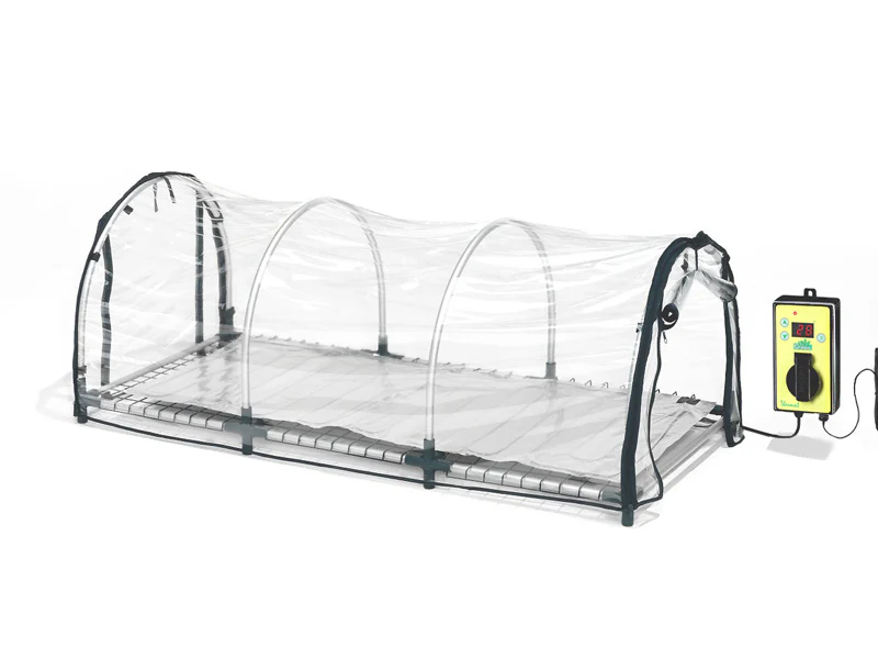 Mini växthus propagator JUMBO XXL med värmematta, 60x130x50cm, Transparant - Image 4