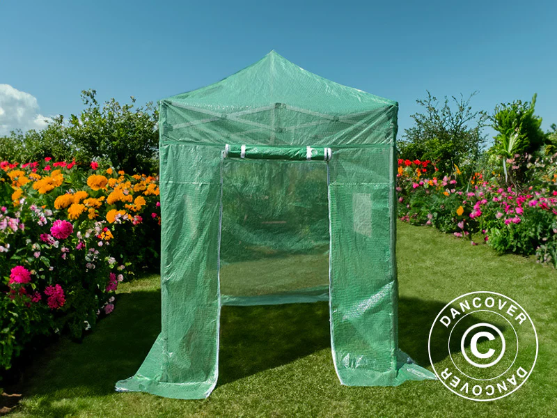 Överdrag för FleX växthus, 2x2m, PE, Transparent/Grön - Image 4