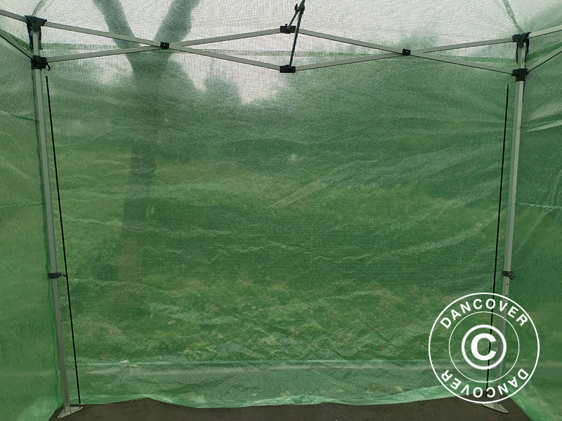 Överdrag för FleX växthus, 3x3m, PE, Transparent/Grön - Image 3