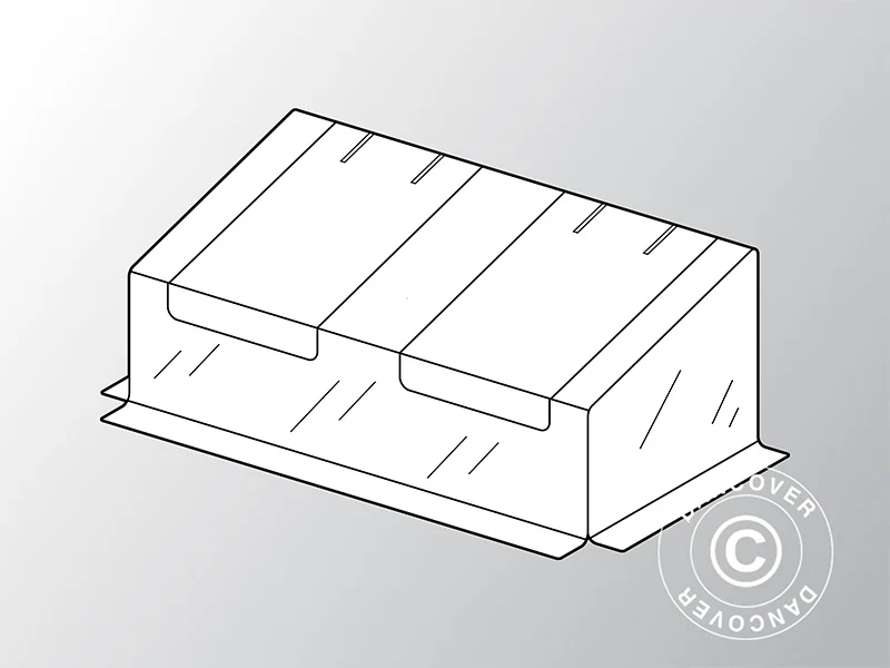 Överdrag till Miniväxthus GH16040, 0,92x1,8x0,7m, PVC, Transparent BARA 1 ST. KVAR