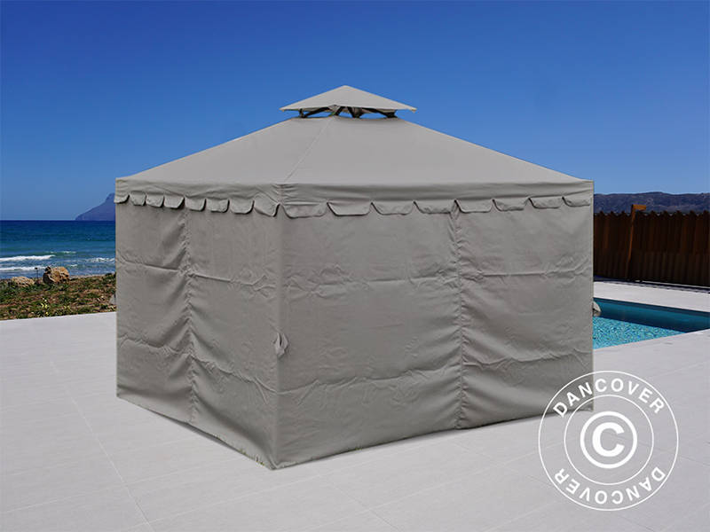 Paviljong Osiris 3x3m, Grå - Image 7