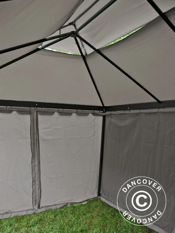 Paviljong Osiris 3x4m, Grå - Image 9