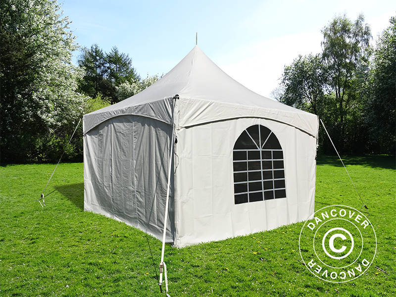 Pagoda Partytält PartyZone 3x3m, PVC, Vit - Image 5