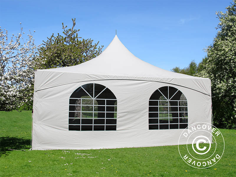 Pagoda Partytält PartyZone 6x6m, PVC, Vit - Image 3