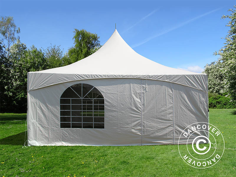 Pagoda Partytält PartyZone 6x6m, PVC, Vit - Image 6