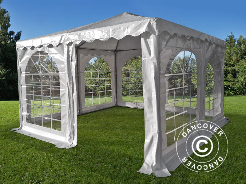 Pagoda tält Exclusive 4x4m PVC, Vit - Image 2