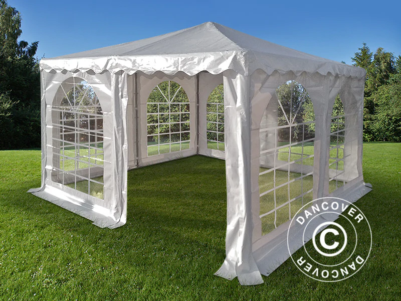 Pagoda tält Exclusive 5x5m PVC, Vit - Image 3