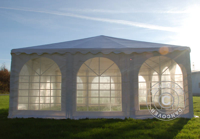 Pagoda tält Exclusive 6x6m PVC, Vit - Image 13
