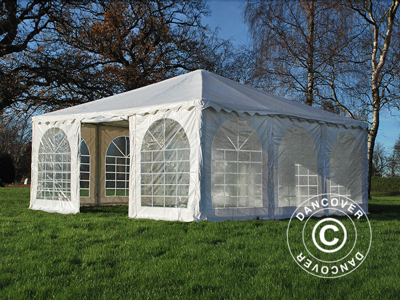 Pagoda tält Exclusive 6x6m PVC, Vit - Image 2