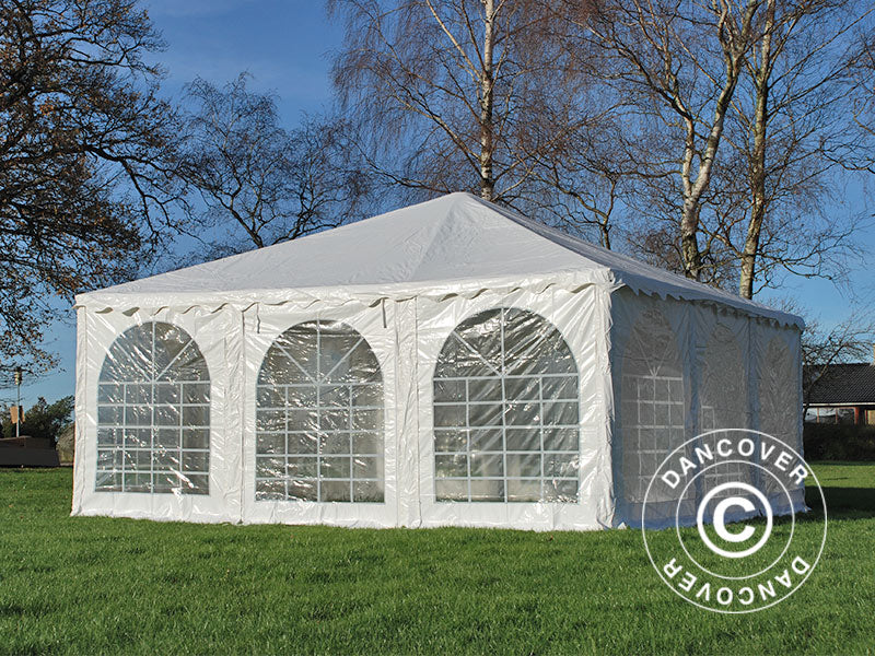 Pagoda tält Exclusive 7x7m PVC, Vit - Image 3