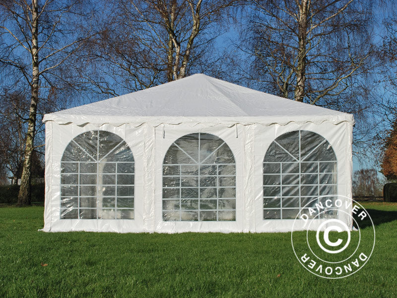 Pagoda tält Exclusive 7x7m PVC, Vit - Image 5