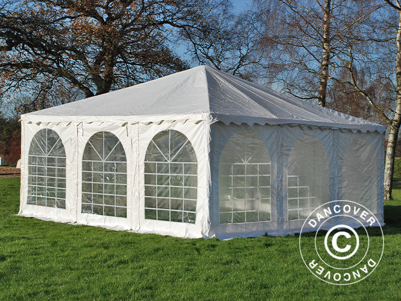 Pagoda tält Exclusive 7x7m PVC, Vit - Image 6