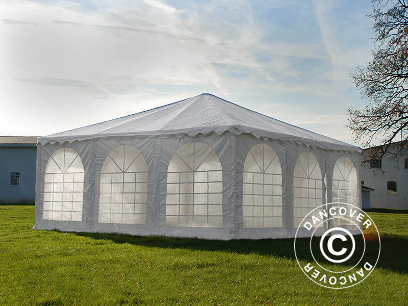 Pagoda tält Exclusive 7x7m PVC, Vit - Image 9