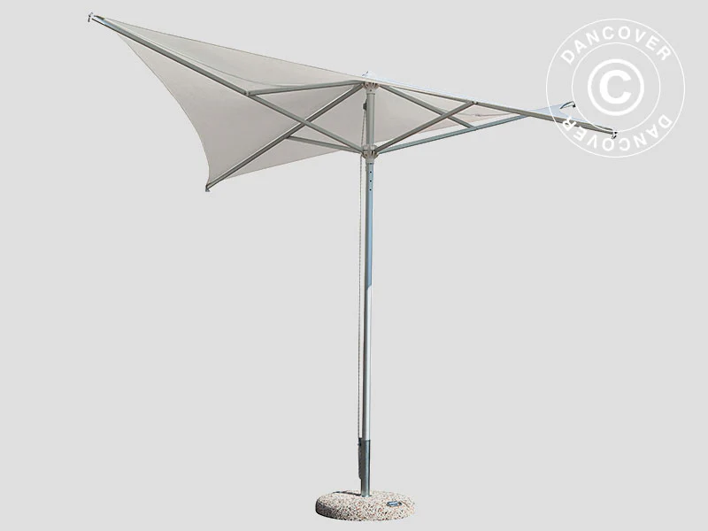 Parasoll Vela, 3x3m, Grå taupe - Image 5