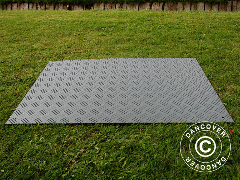 Partygolv och markskyddsmatta, 0,96 m², 80x120x0,6cm, Grå, 1 st. - Image 2