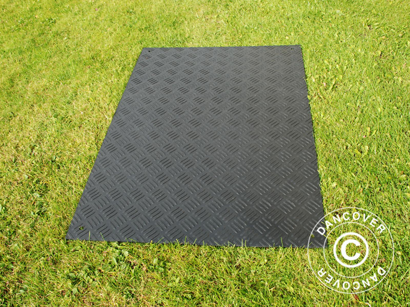 Partygolv och markskyddsmatta, 0,96 m², 80x120x0,6cm, Svart, 1 st. - Image 2