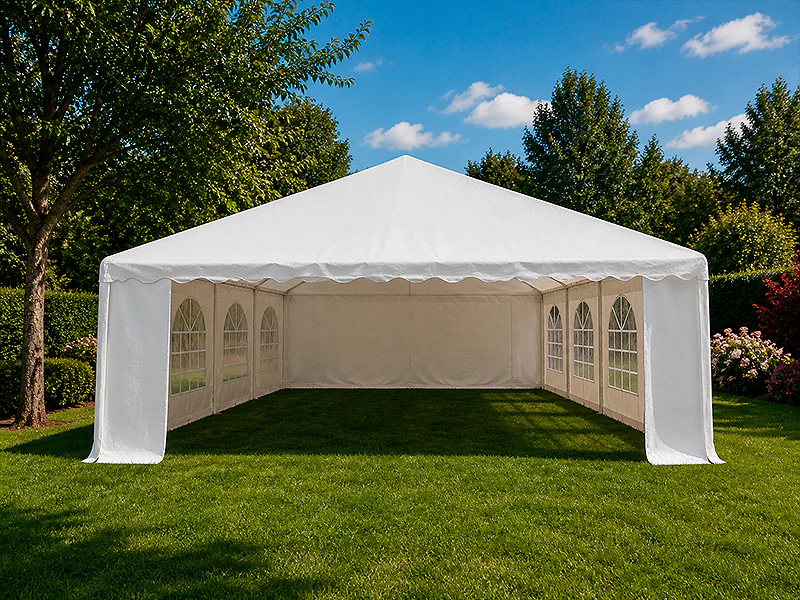 Partytält Basic 6x10m PVC 700, Vit - Image 3