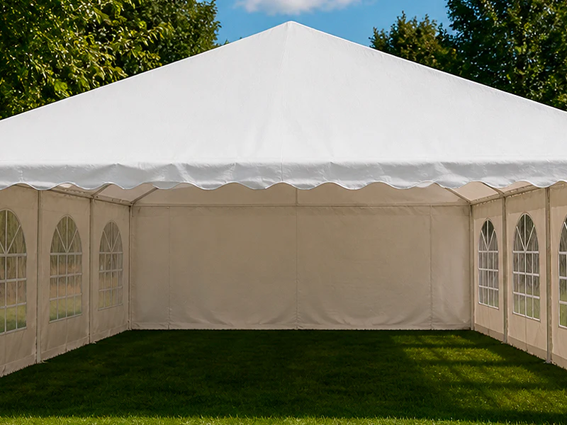 Partytält Basic 6x10m PVC 700, Vit - Image 5