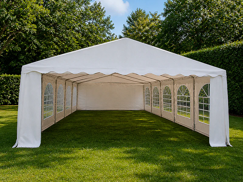 Partytält Basic 6x12m PVC 700, Vit - Image 2