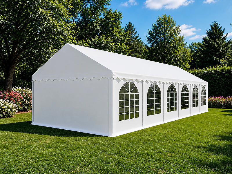 Partytält Basic 6x12m PVC 700, Vit - Image 4