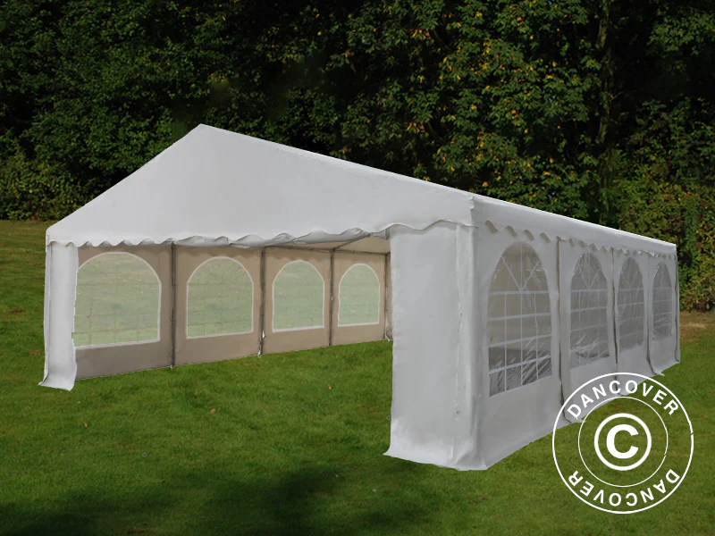Partytält Basic 6x8m PVC 700, Vit - Image 2