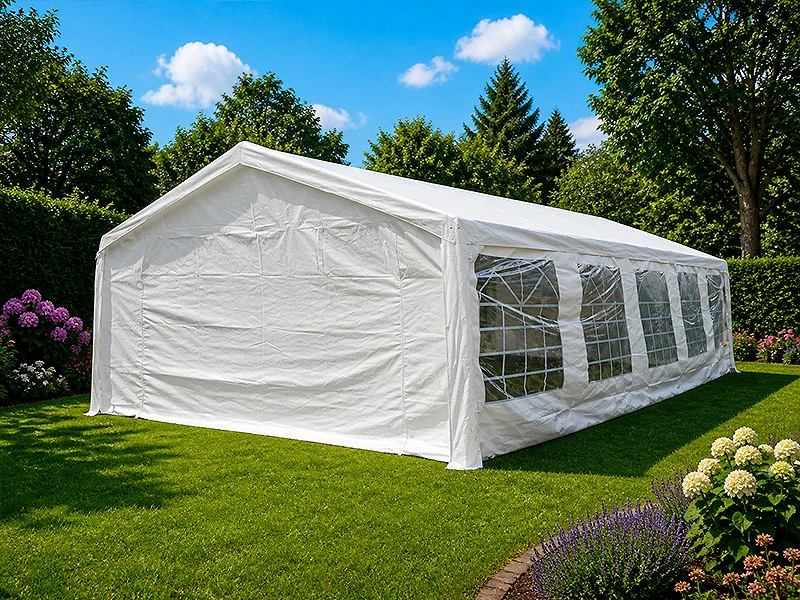 Partytält Basic 5x10m PE 500, Vit - Image 4