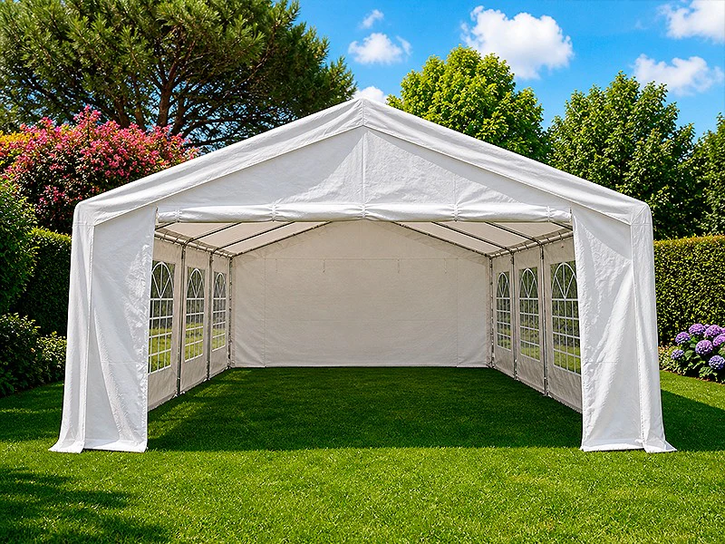 Partytält Basic 5x8m PE 500, Vit - Image 2