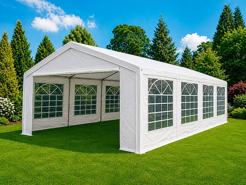 Partytält Basic 5x8m PE 500, Vit - Image 3