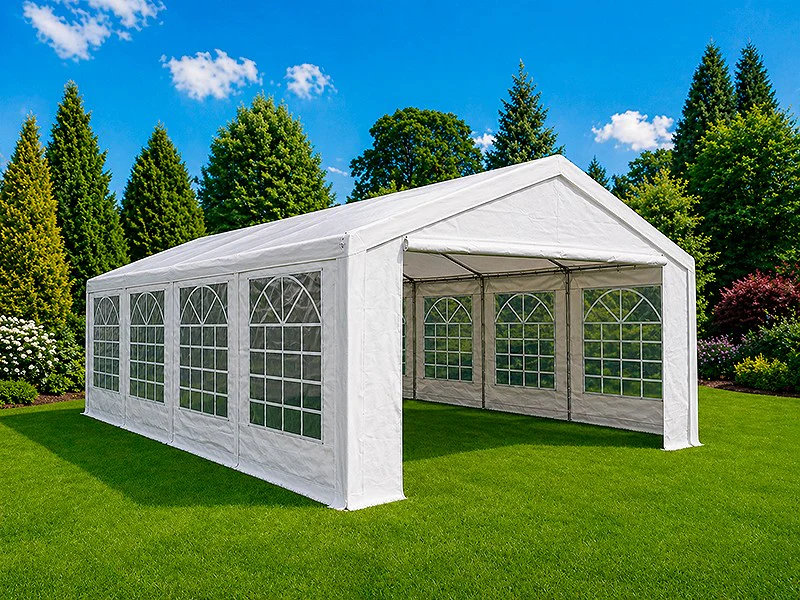 Partytält Basic 5x8m PE 500, Vit - Image 4