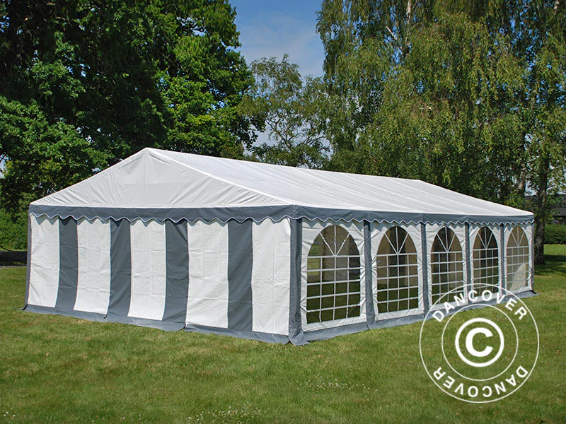 Partytält Exclusive 6x10m PVC 900, Grå/Vit - Image 2