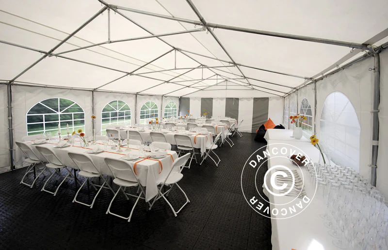 Partytält Exclusive 6x10m PVC 900, Grå/Vit - Image 3