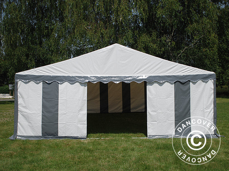 Partytält Exclusive 6x10m PVC 900, Grå/Vit - Image 4