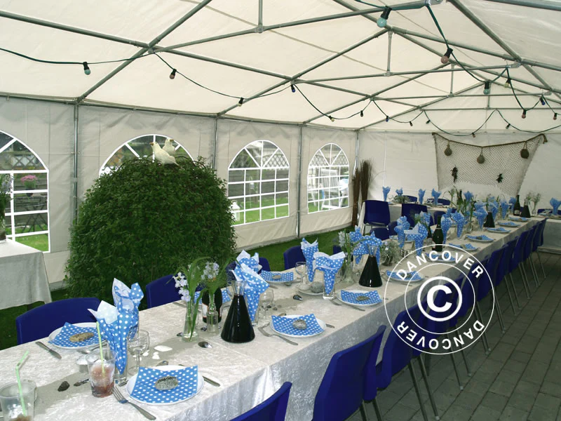 Partytält Exclusive 6x10m PVC 900, Vit - Image 12