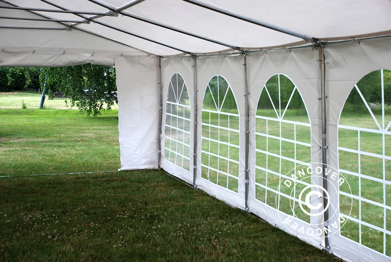 Partytält Exclusive 6x12m PVC 900, "Arched", Vit - Image 14