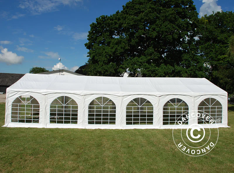 Partytält Exclusive 6x12m PVC 900, "Arched", Vit - Image 2