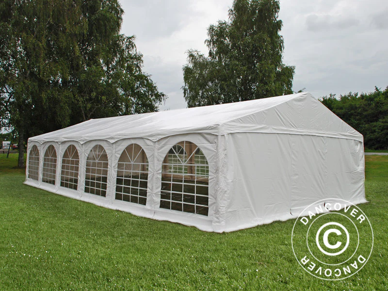 Partytält Exclusive 6x12m PVC 900, "Arched", Vit - Image 5